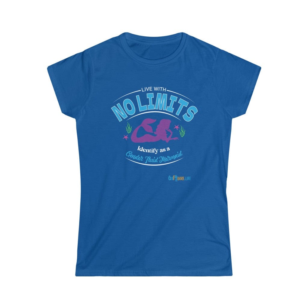 Printify T-Shirt Royal / S Women's - No Limits Mermaid