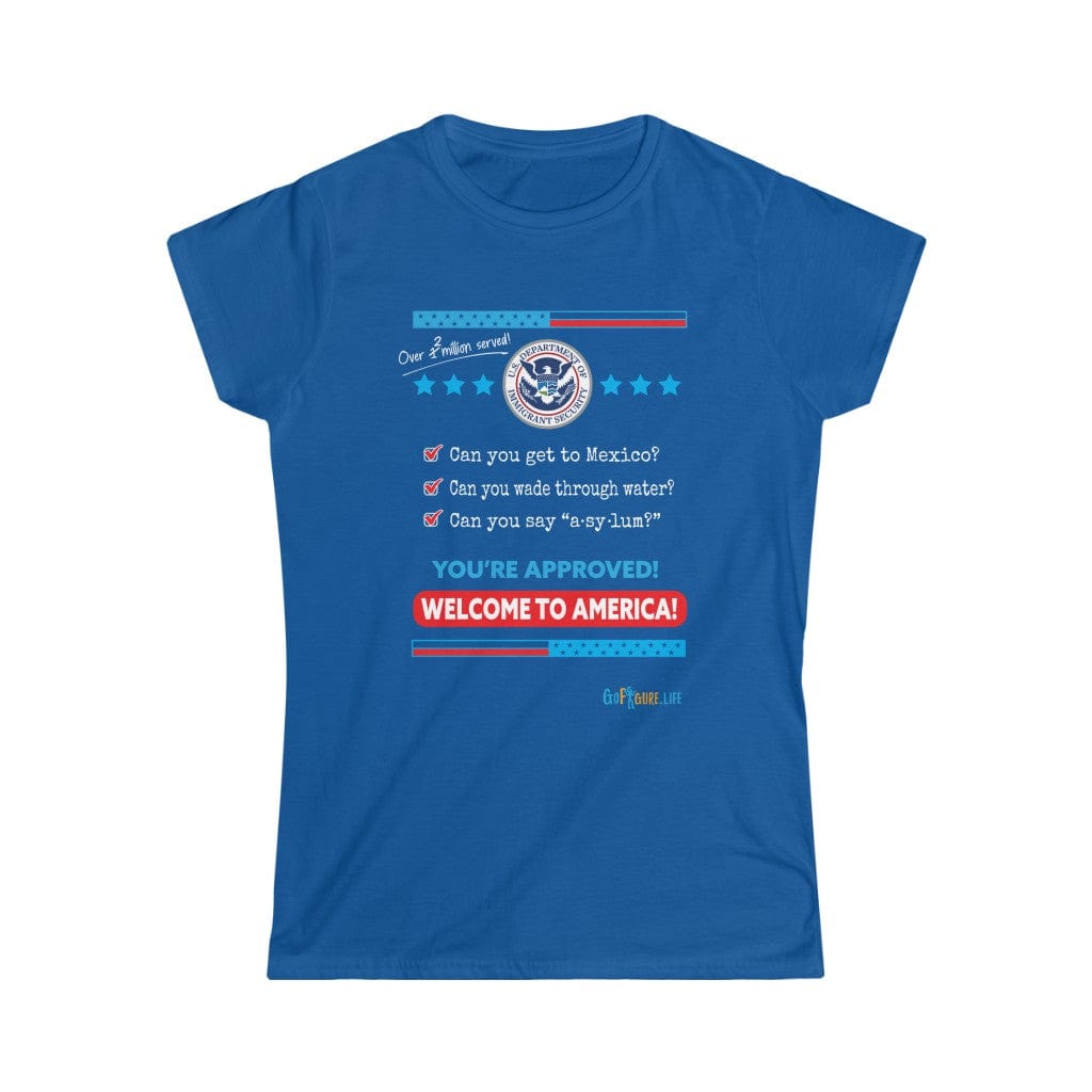 Printify T-Shirt Royal / S Women's - Welcome to America