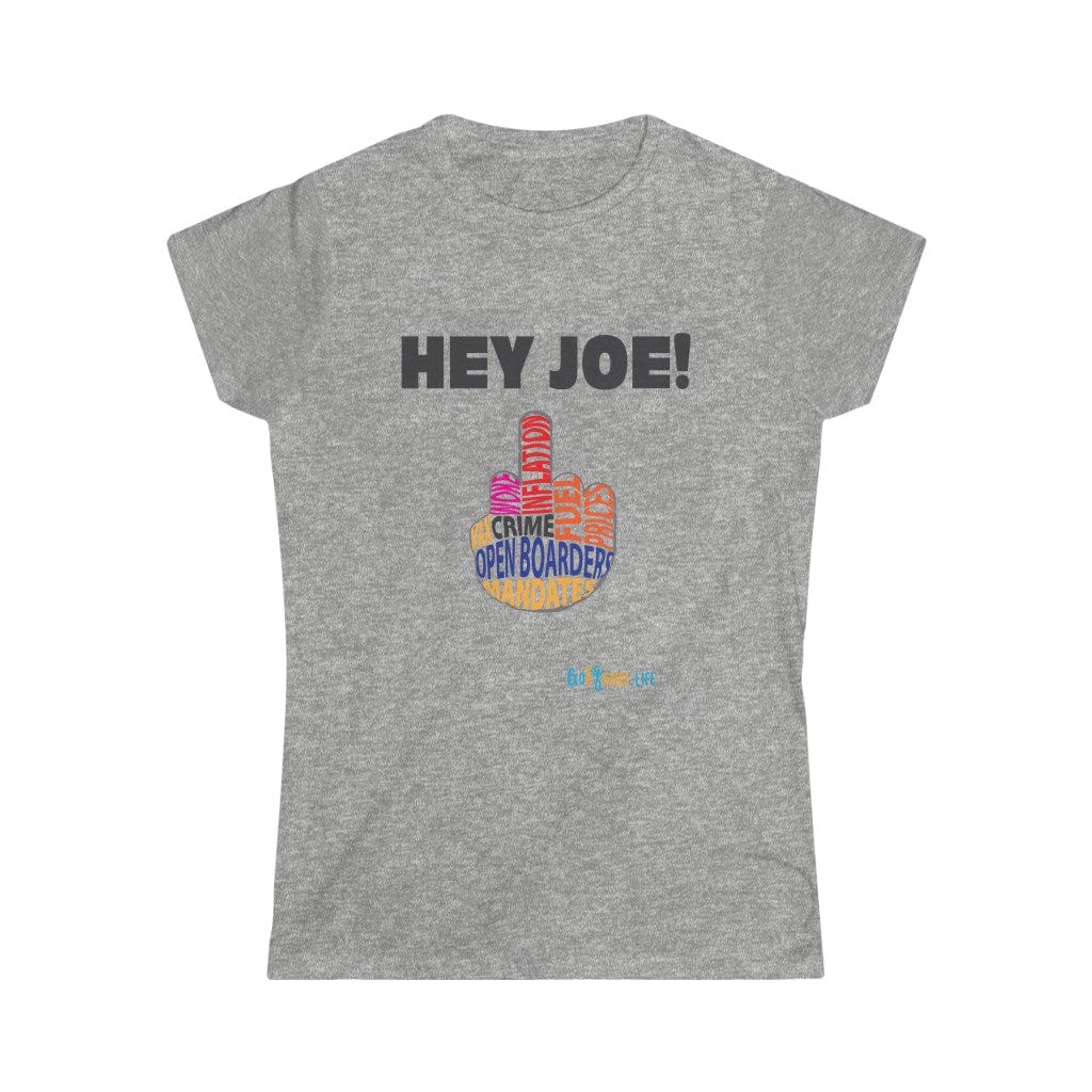 Printify T-Shirt Sport Grey / S Women's - Hey Joe Middle Finger