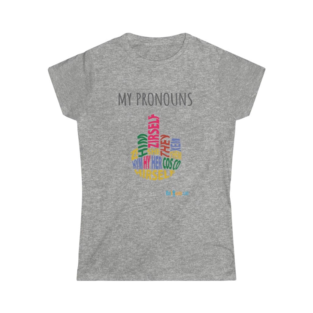 Printify T-Shirt Sport Grey / S Women's - My Pronouns