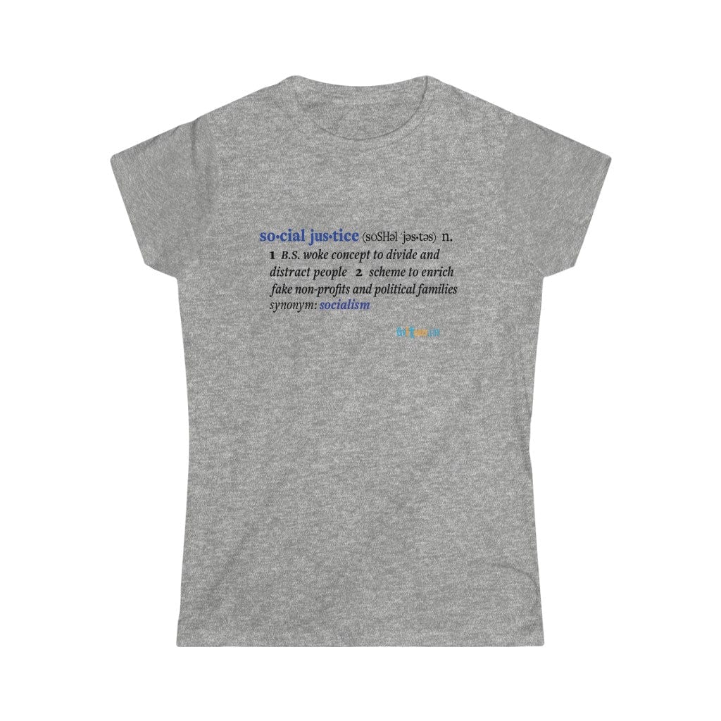 Printify T-Shirt Sport Grey / S Women's - Social Justice