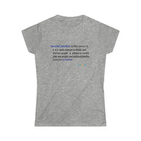 Thumbnail for Printify T-Shirt Sport Grey / S Women's - Social Justice