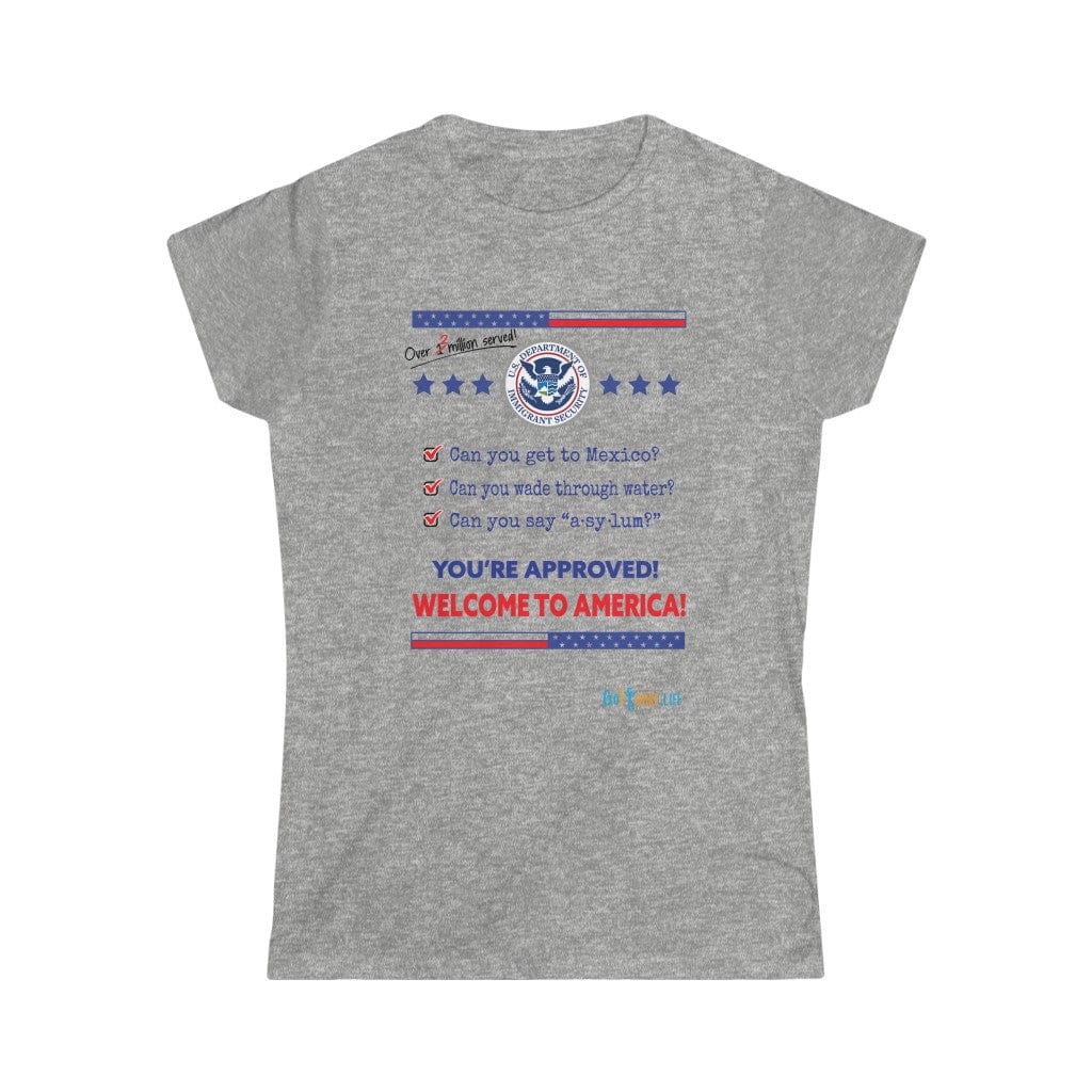 Printify T-Shirt Sport Grey / S Women's - Welcome to America