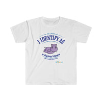 Thumbnail for Printify T-Shirt White / S Identify as a flying Hippo!