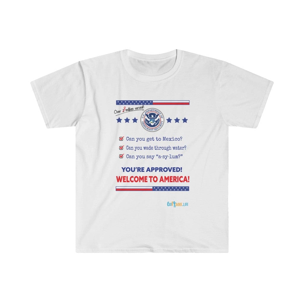 Printify T-Shirt White / S Welcome to America