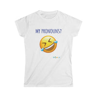 Thumbnail for Printify T-Shirt White / S What Pronouns?