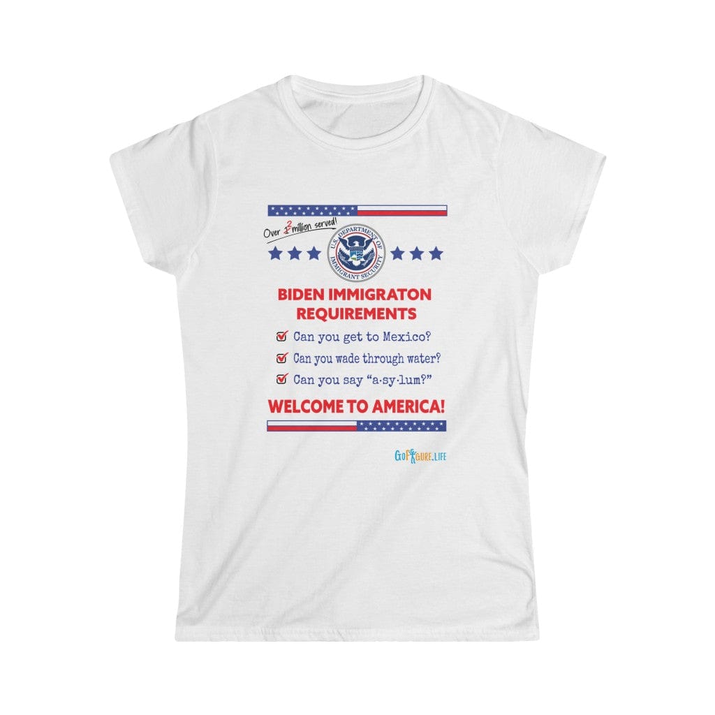 Printify T-Shirt White / S Women's - Immigration Requirements