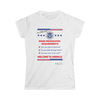 Thumbnail for Printify T-Shirt White / S Women's - Immigration Requirements