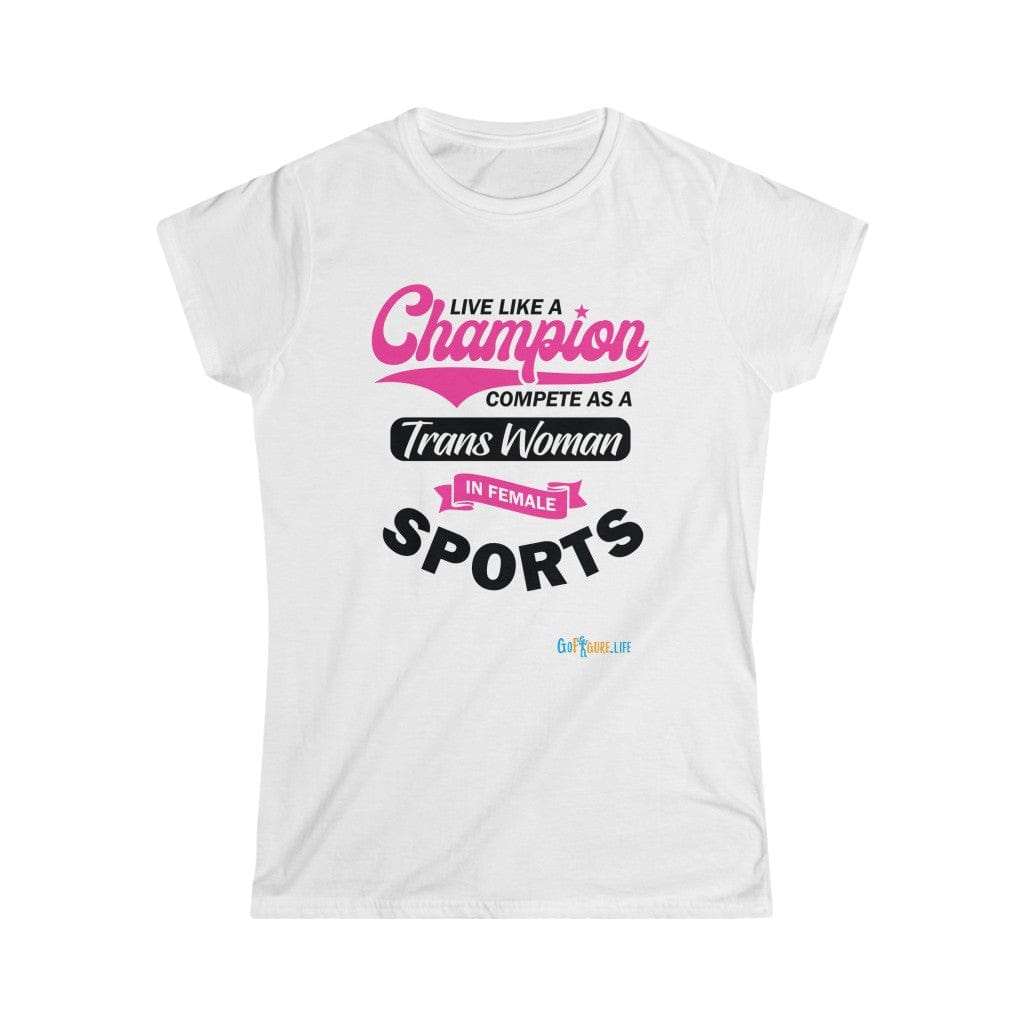 Printify T-Shirt White / S Women's - Live Like a Champion 2