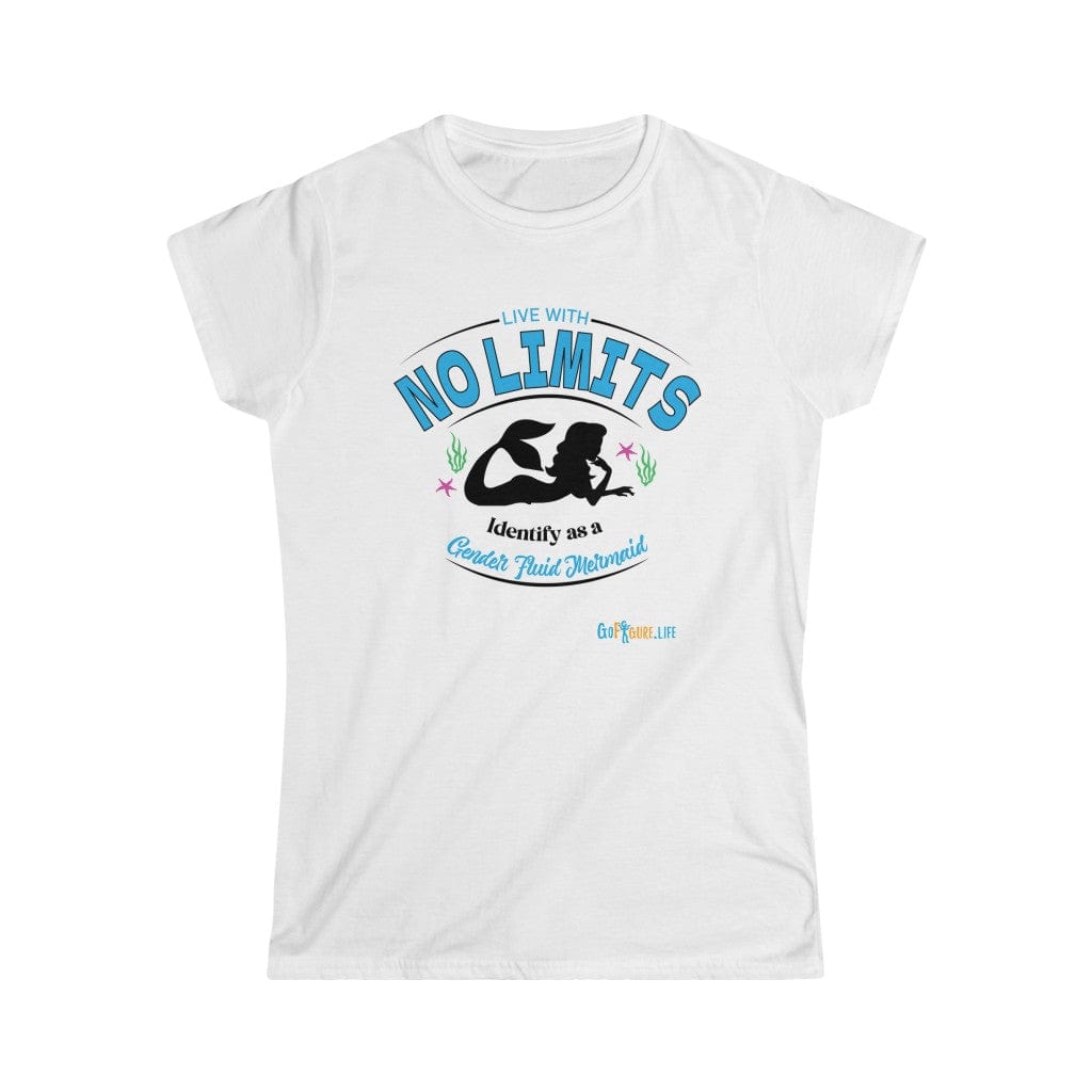 Printify T-Shirt White / S Women's - No Limits Mermaid