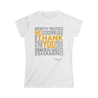 Thumbnail for Printify T-Shirt White / S Women's - No Thank You