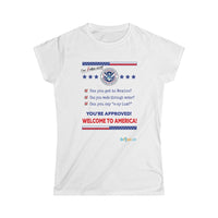 Thumbnail for Printify T-Shirt White / S Women's - Welcome to America