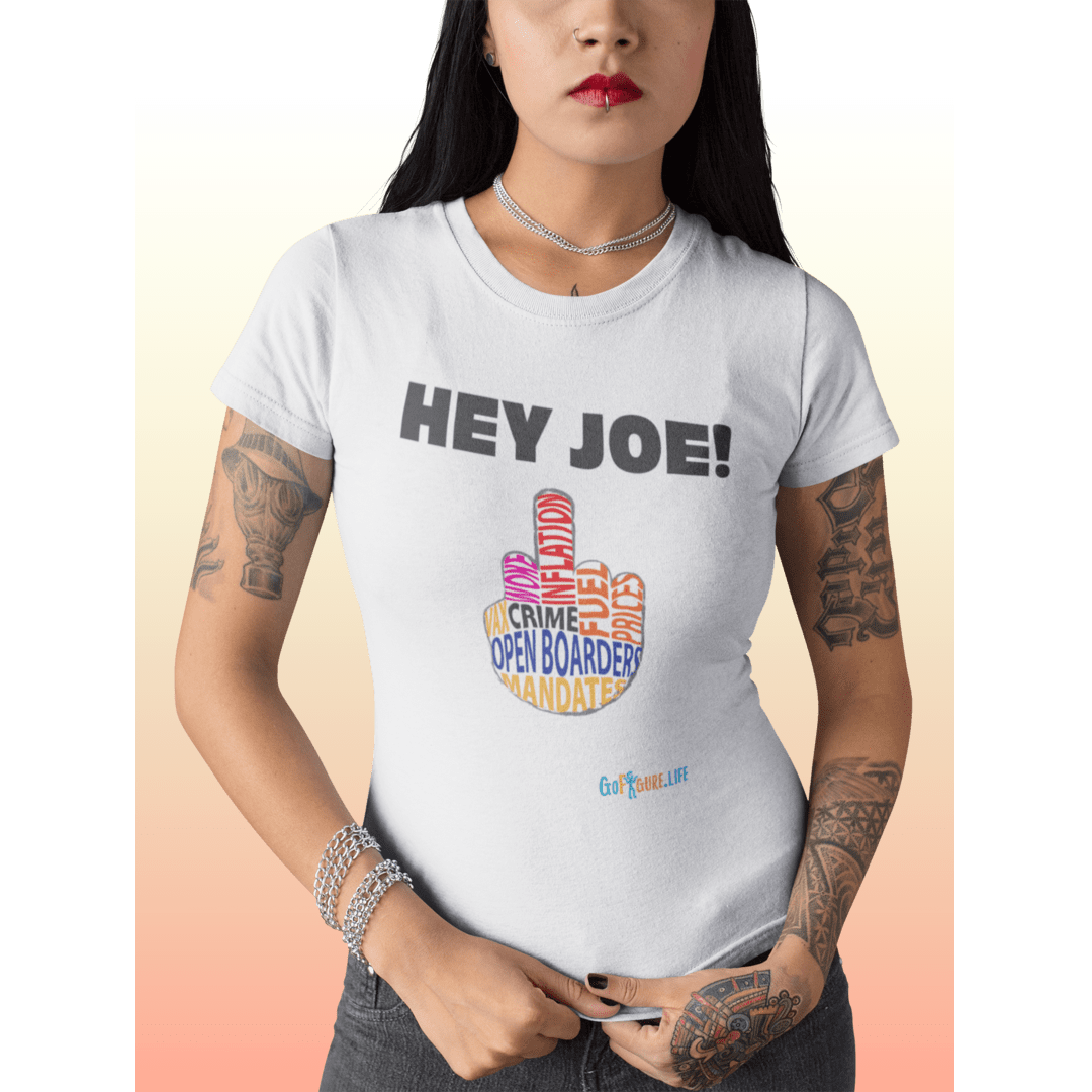 Printify T-Shirt Women's - Hey Joe Middle Finger