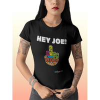 Thumbnail for Printify T-Shirt Women's - Hey Joe Middle Finger