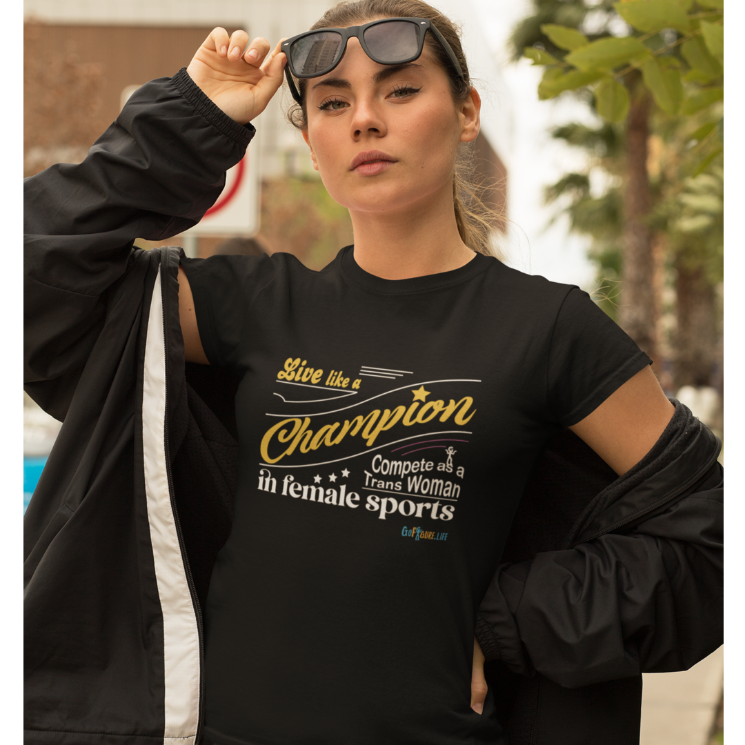 Printify T-Shirt Women's - Live like a Champion
