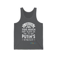 Thumbnail for Printify Tank Top XS / Asphalt Putin's Fault