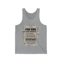 Thumbnail for Printify Tank Top XS / Athletic Heather Democrats for Hire