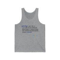 Thumbnail for Printify Tank Top XS / Athletic Heather Privilege Ideology