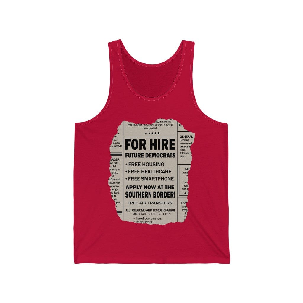Printify Tank Top XS / Red Democrats for Hire