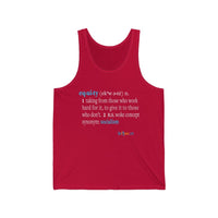 Thumbnail for Printify Tank Top XS / Red Equity Defined