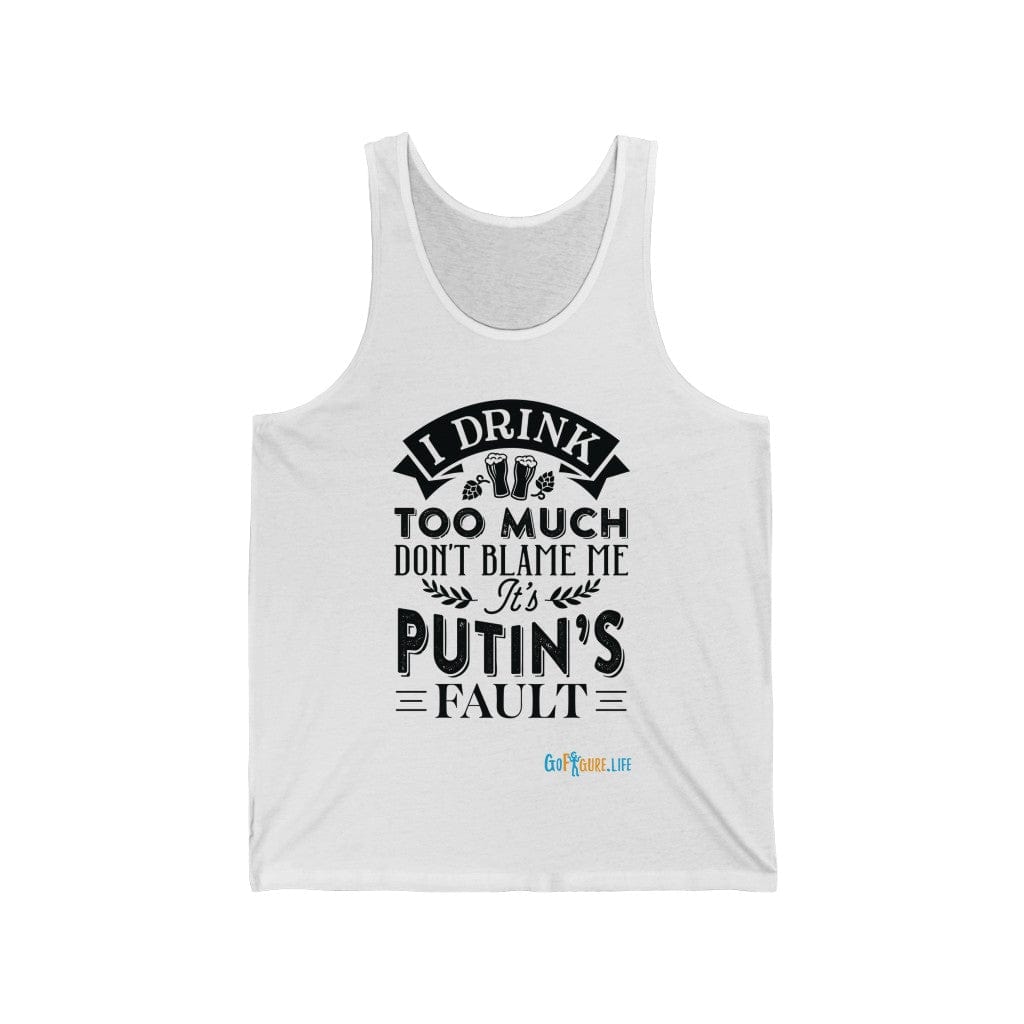 Printify Tank Top XS / White Putin's Fault